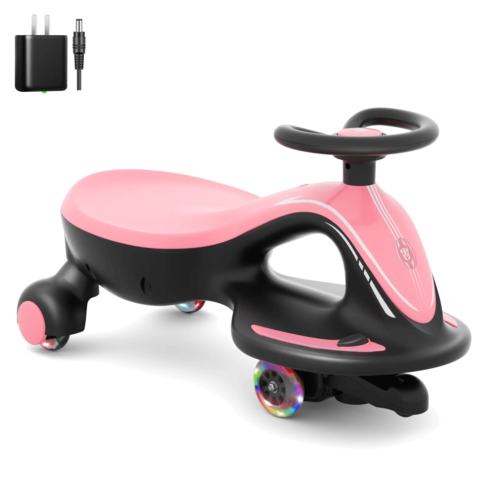 c276e9726355544e06897f74bff0edef.png Electric Pedal & Push Ride-On Toy for Kids with Anti-Rollover Wheel - Pink - Image 1