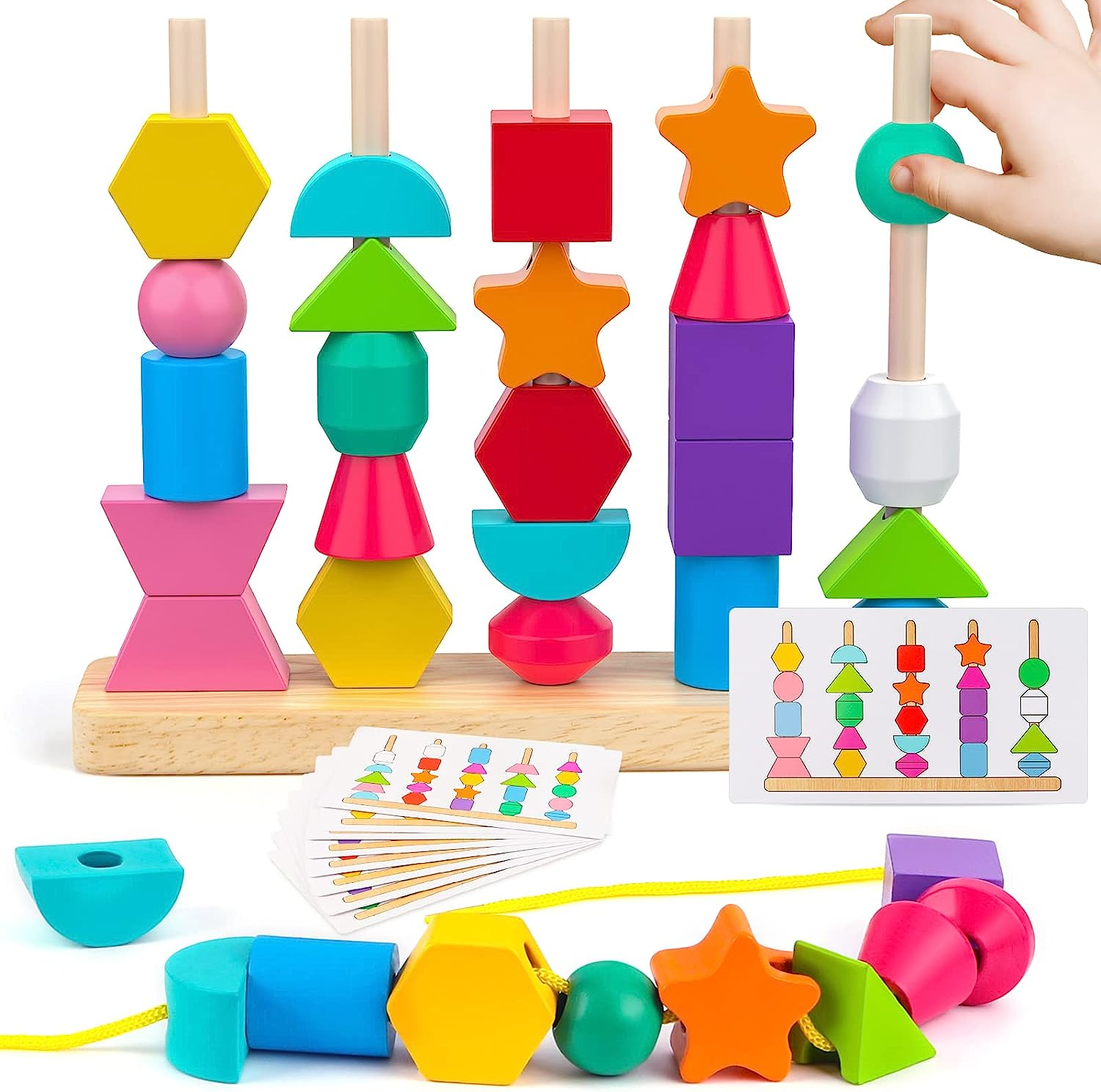 a6e3d2bccf3c1cc73214a013850903bc.png "Montessori Wooden Beads Learning Set for Kids - STEM Preschool Toy Gift" - Image 1