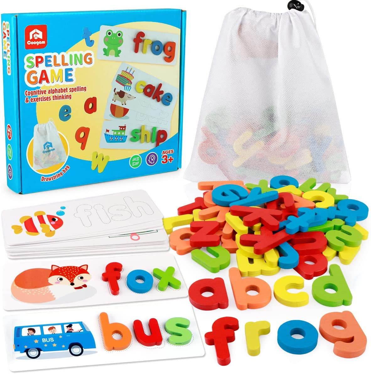 "ABC Flash Cards Matching Game for Preschoolers - Educational Learning Toy for Kids Ages 3-5" - Image 1