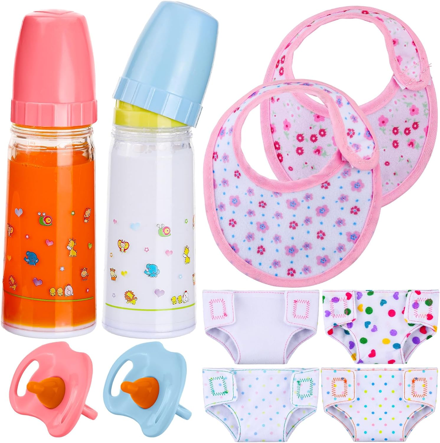 "Magical Baby Doll Feeding Set - 10 Piece Accessories for Girls - Perfect Christmas Birthday Gift" - Image 1