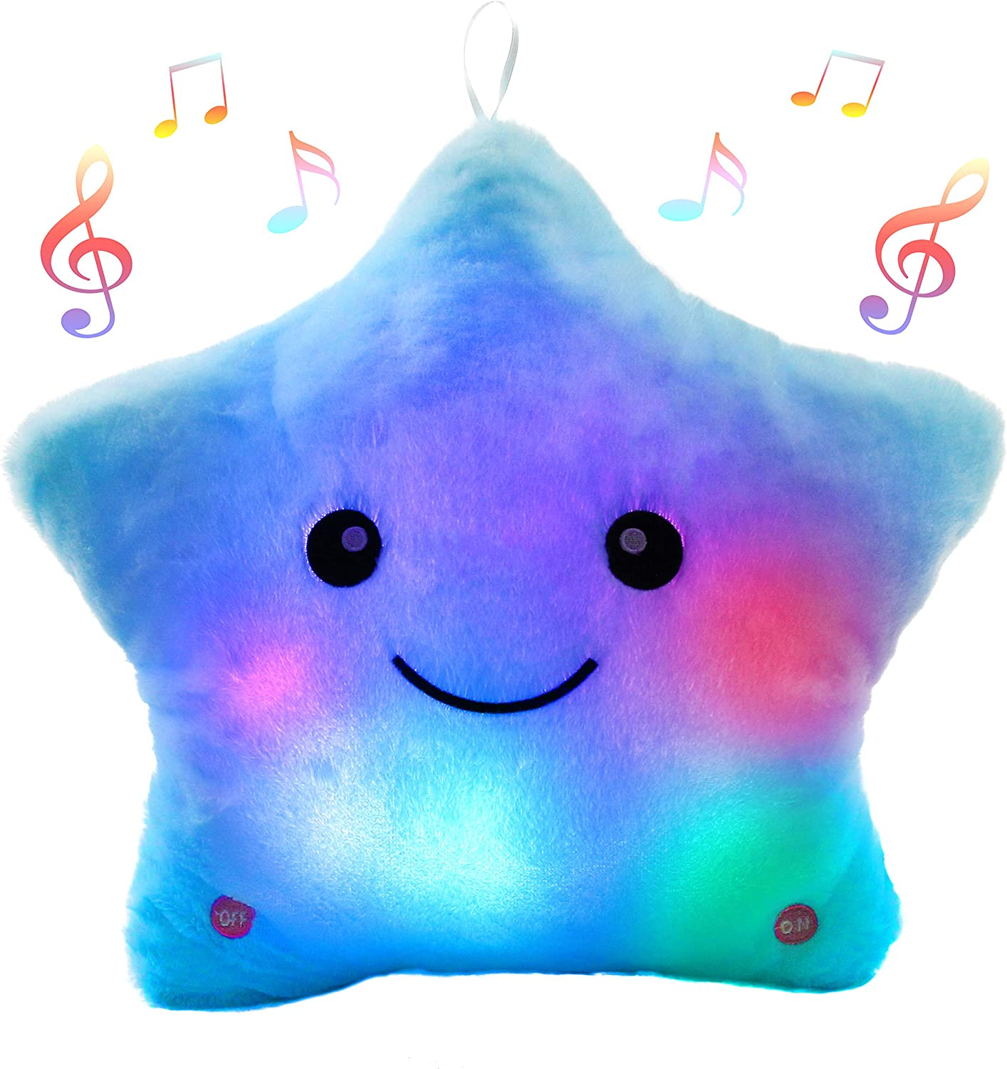 "Musical Glow Twinkle Star Lullaby Light-Up Stuffed Animal Toy - Soothing Gift for Kids!" - Image 1