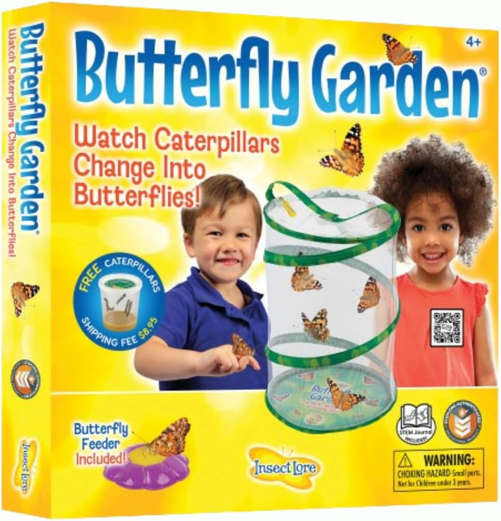 bbf81a885e263db506c6f640110de886.png "Grow Your Own Painted Lady Butterfly Kit - Includes Habitat, STEM Journal, Chrysalis Log, and Caterpillars Voucher" - Image 1