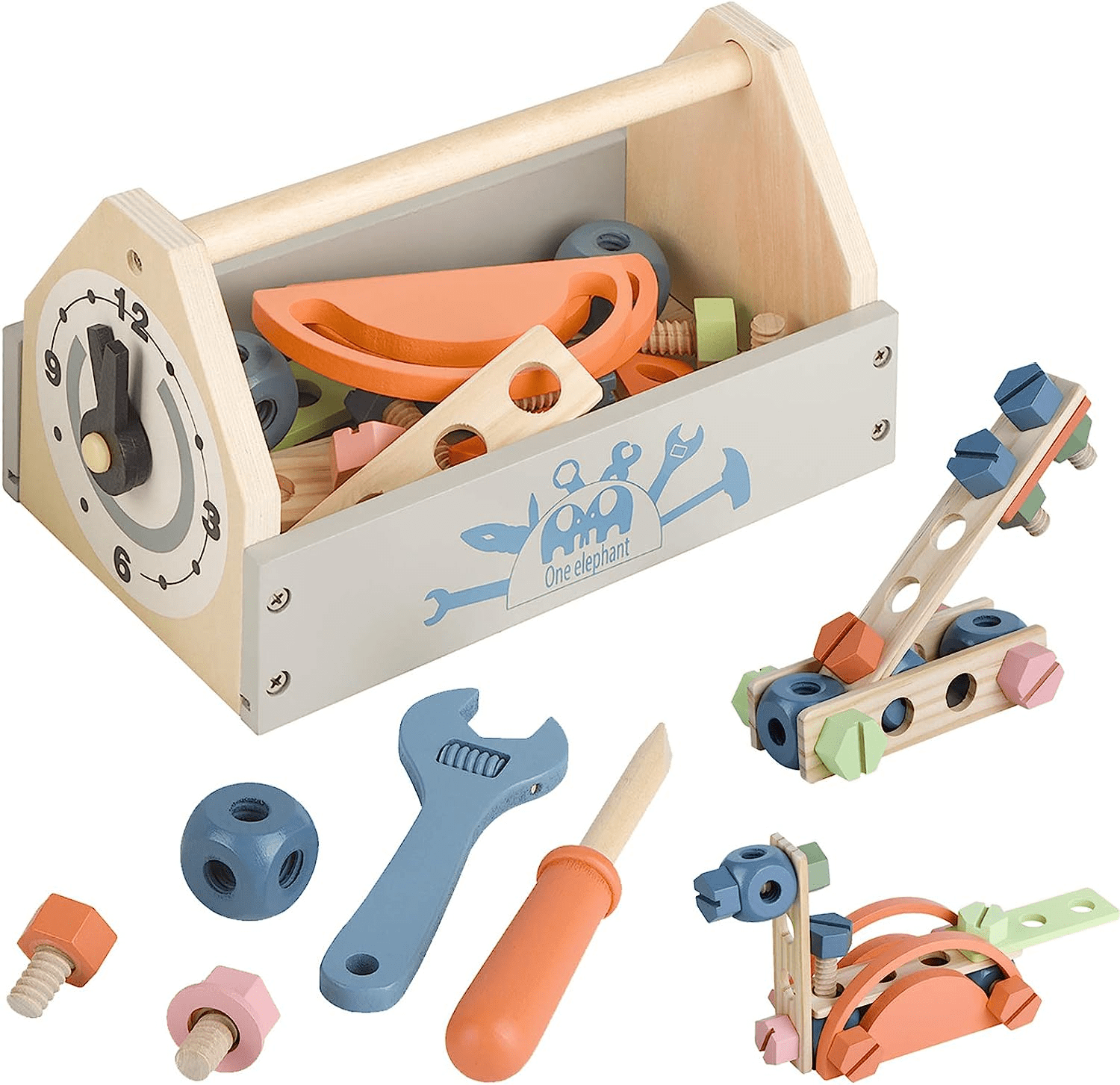 "Creative Construction Toolbox Toy Set for Kids - Perfect Gift for 3 Year Old Boys and Girls" - Image 1