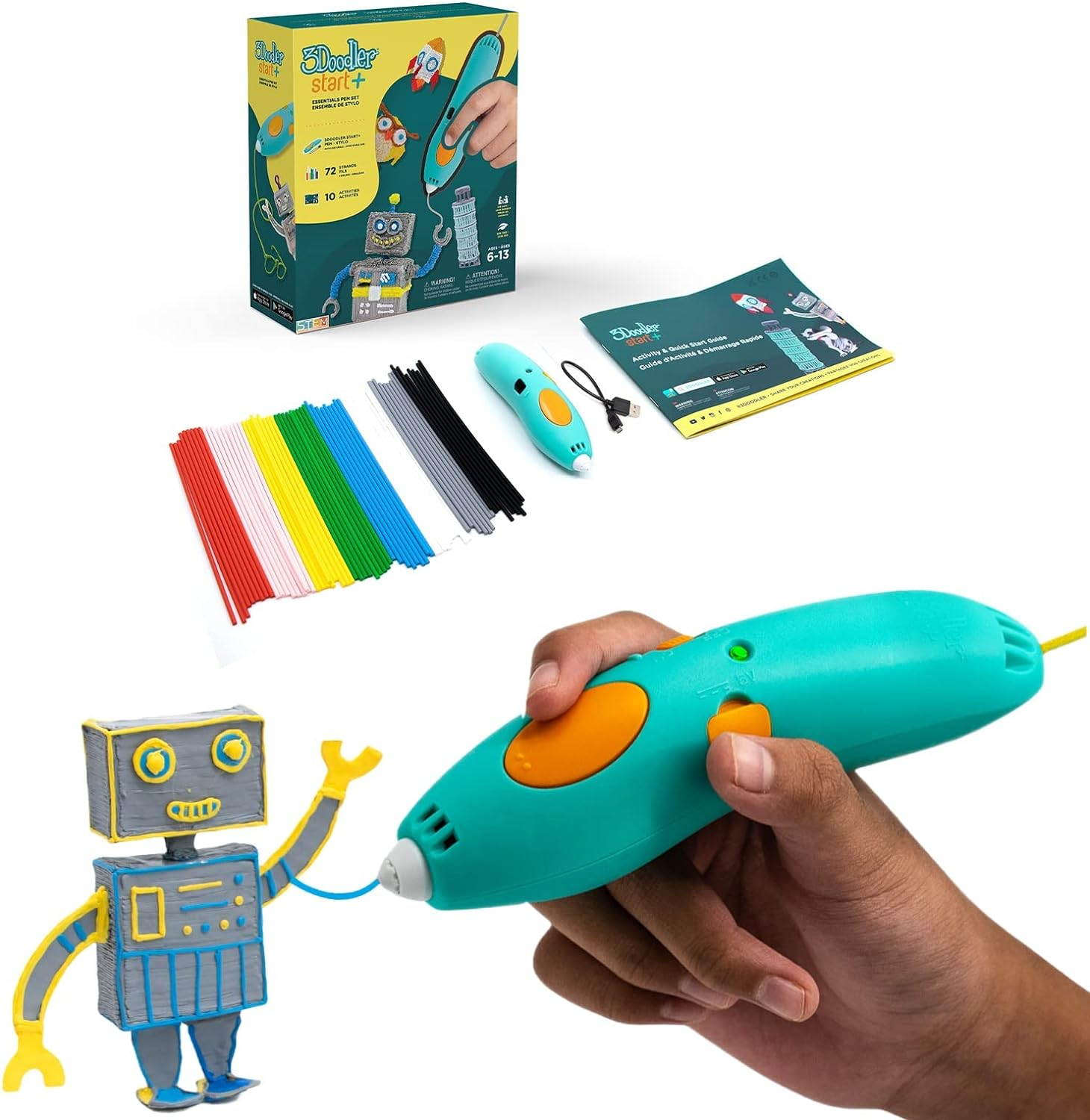 " Start+ 3D Pen Set for Kids - Easy to Use STEM Toy for Ages 6+" - Image 1