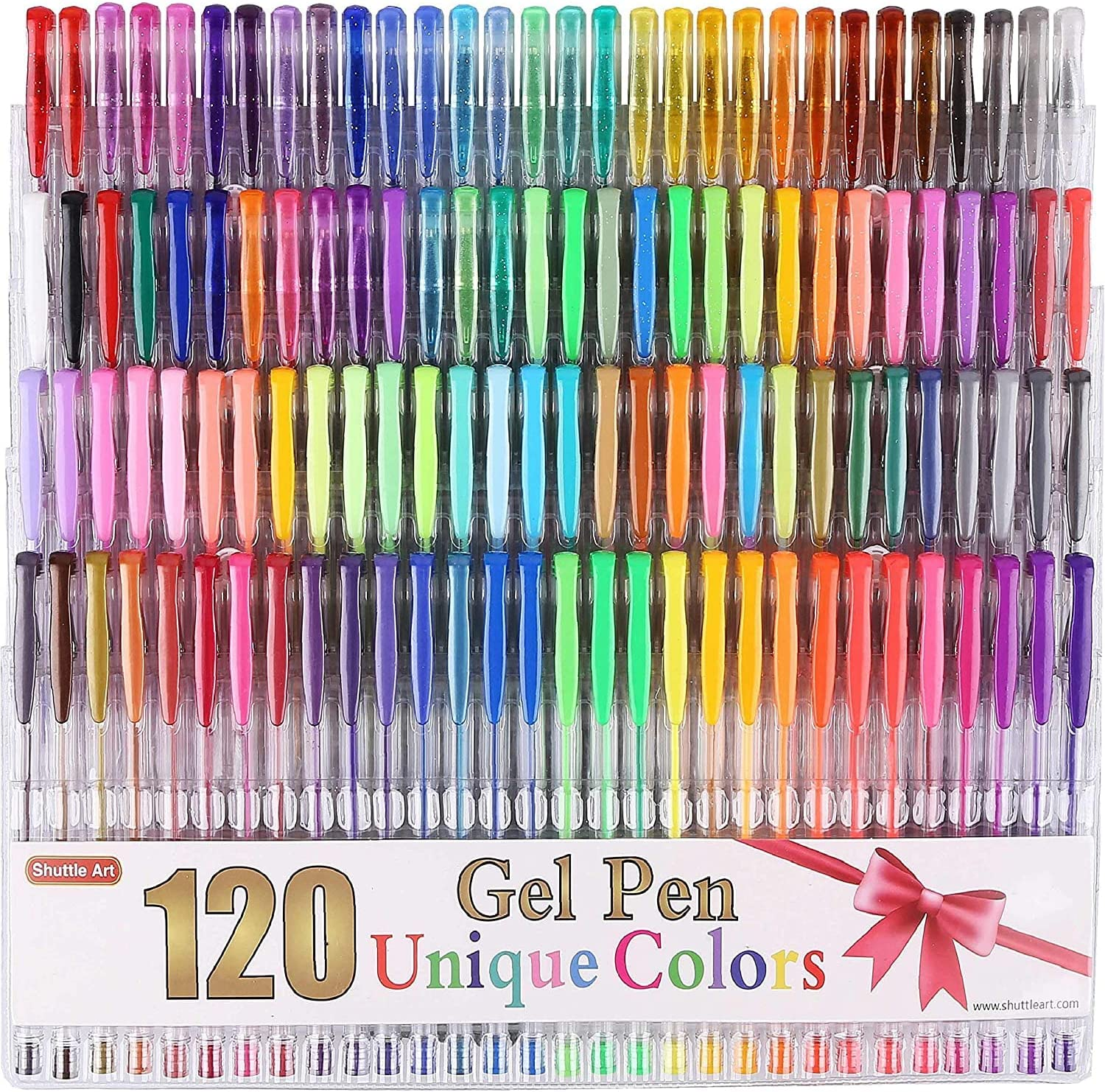 ab1988a9783692d2517a69040c0ec351.png Vibrant 120 Gel Pen Set - 120 Unique Colors for Stunning Adult Coloring and Art Projects - Image 1