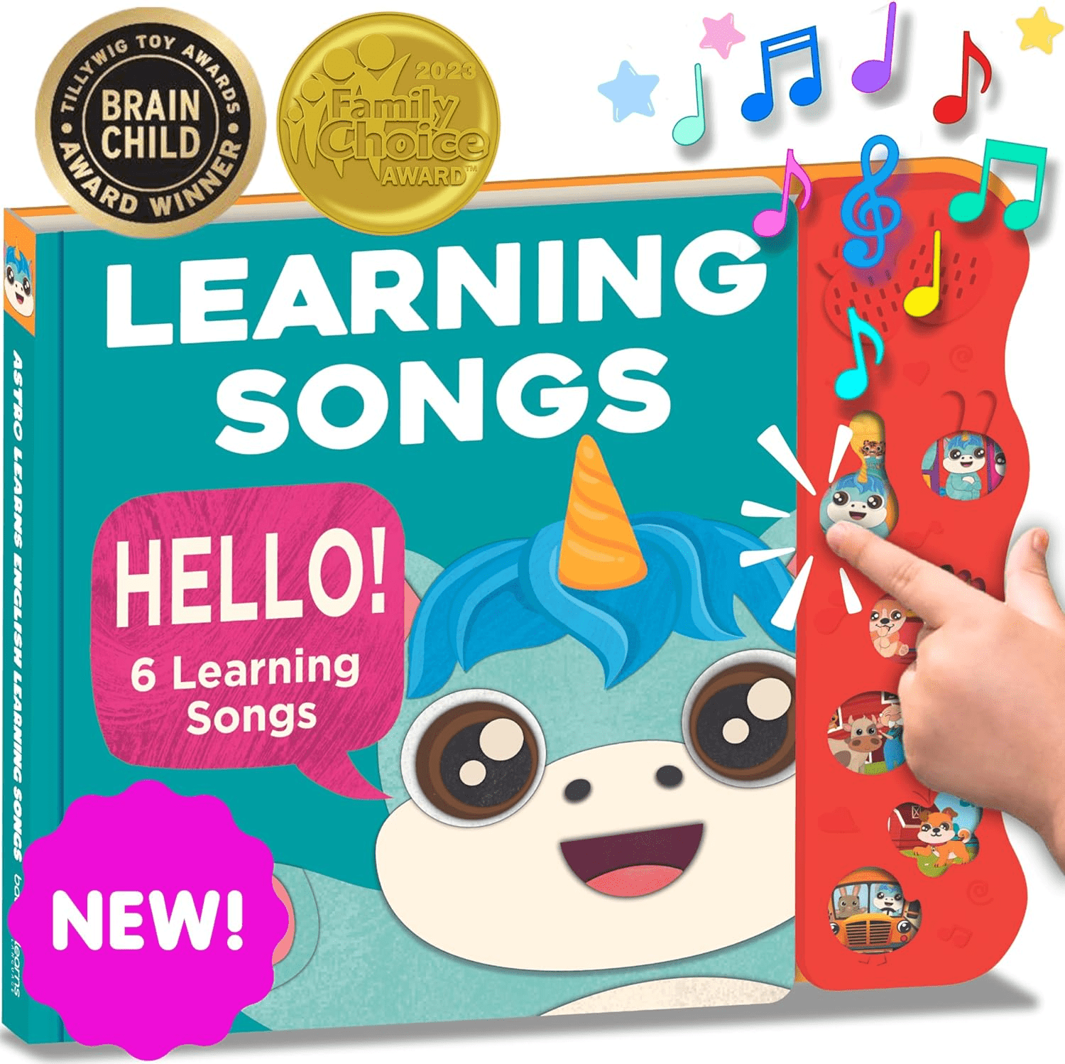: Interactive Musical Books for Toddlers 1-3 - Fun Learning Songs & Nursery Rhymes! - Image 1