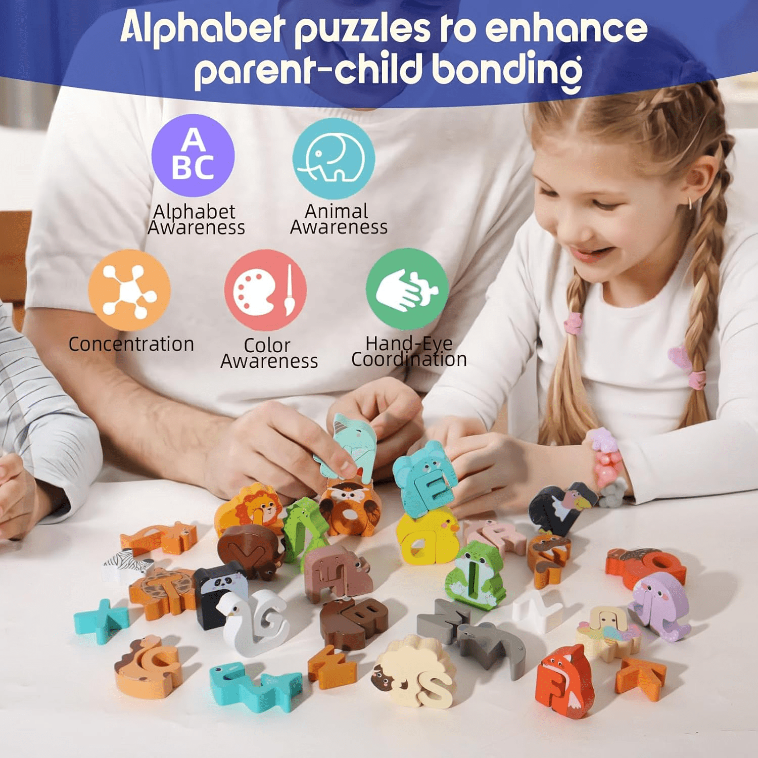 211155b687681b03df17de1ea118349c.png Engaging 52-Piece Wooden Alphabet Animal Matching Game for Toddlers - Fun ABC Peg Puzzles for Kids Ages 3-5 - Ideal Preschool Learning Activity! - Image 1
