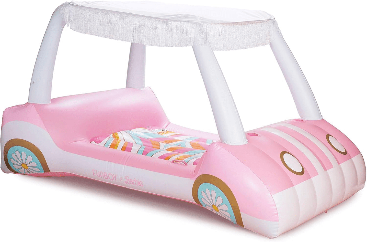4bf92e182d4ca2394544684691cb9af1.png Luxury Inflatable Golf Cart Pool Float by & Malibu Barbie - Perfect for Summer Fun with Cup Holder! - Image 1