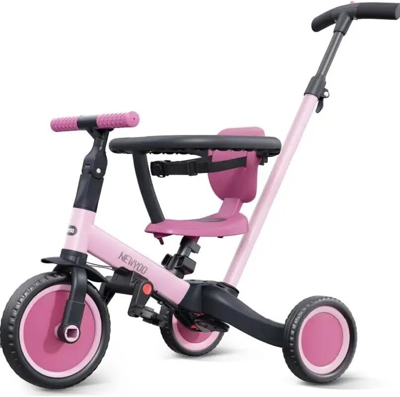95971d8fe833cdb801a466ada30c5e4a.jpg 5-in-1 Toddler Tricycle with Push Handle for Ages 1-3 - Ideal Gift for Birthdays and Christmas - Image 1