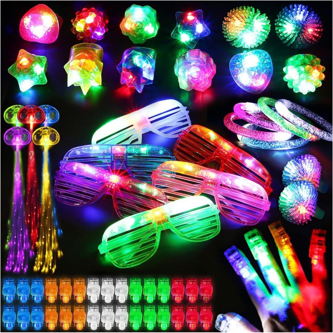 Ultimate 78-Piece LED Glow Party Pack - Perfect for Kids & Adults Birthday, Halloween, and Celebrations! - Image 1