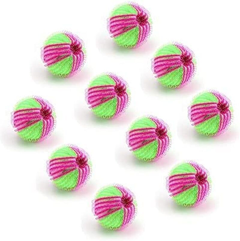 Pet Hair Remover for Laundry Reusable Dryer Balls Washer and Dryer Ball Remove Long Hair Dogs Cats Pets Clothes Washing Machine Dryer Ball Lint Remover for Laundry (Pack of 10, Pink+Green) - Image 1