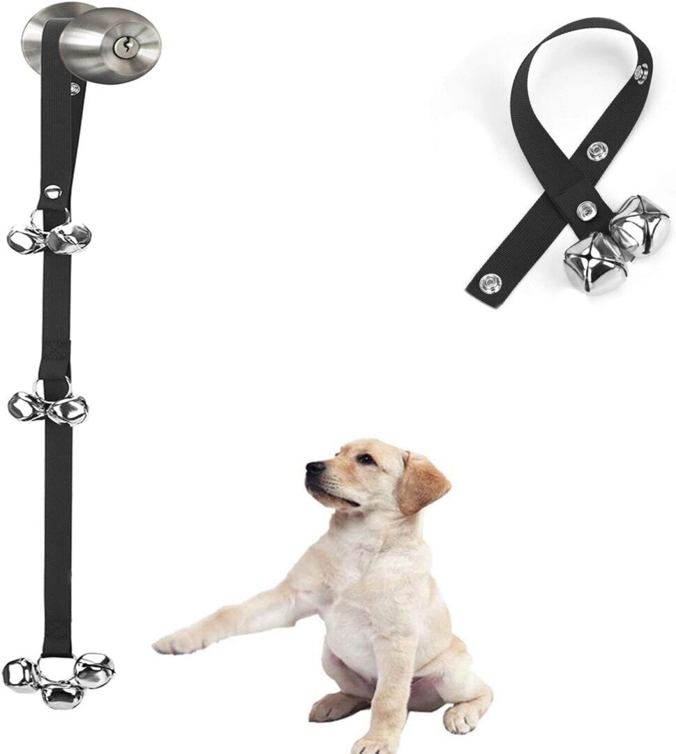 Premium Adjustable Puppy Doorbells for Potty Training - Perfect for Dogs & Cats - High-Quality 3-Snap Design for Easy Use - Image 1