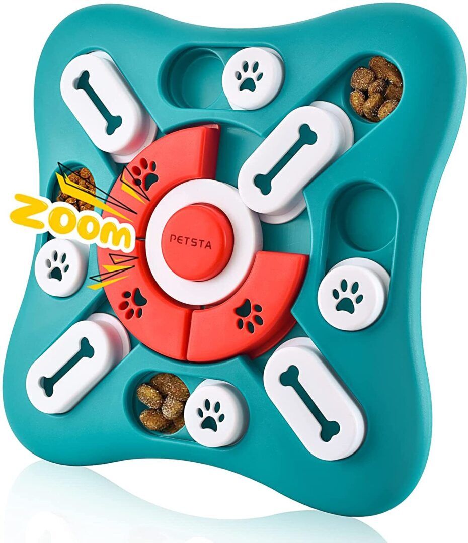 Interactive Dog Puzzle Toys - Treat Dispensing IQ Training & Brain Stimulation for Puppies, Cats, and Dogs - Image 1