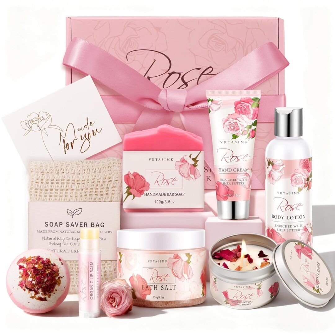 33135c8490d51374347af24f1019ab66.jpg Indulge Her with a Luxurious Rose Spa Gift Basket - Perfect Birthday & Mother's Day Surprise for Women, Moms, Sisters, and Friends! - Image 1