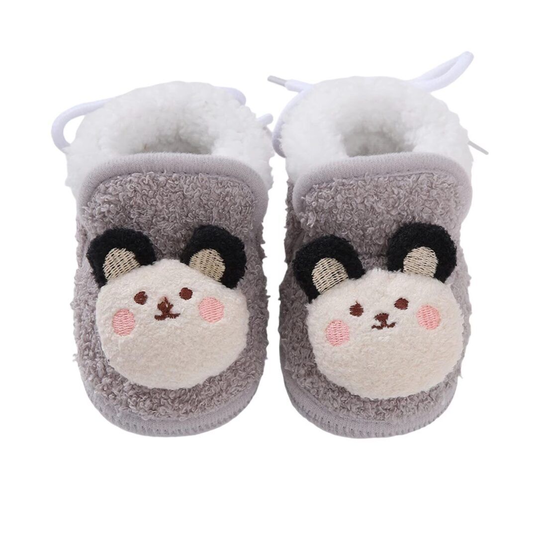 38965a8d2babf689a402261859054484.jpg Infant Winter Shoes - Fleece-Lined, Non-Slip Soft Sole Footwear for Boys and Girls - Image 1