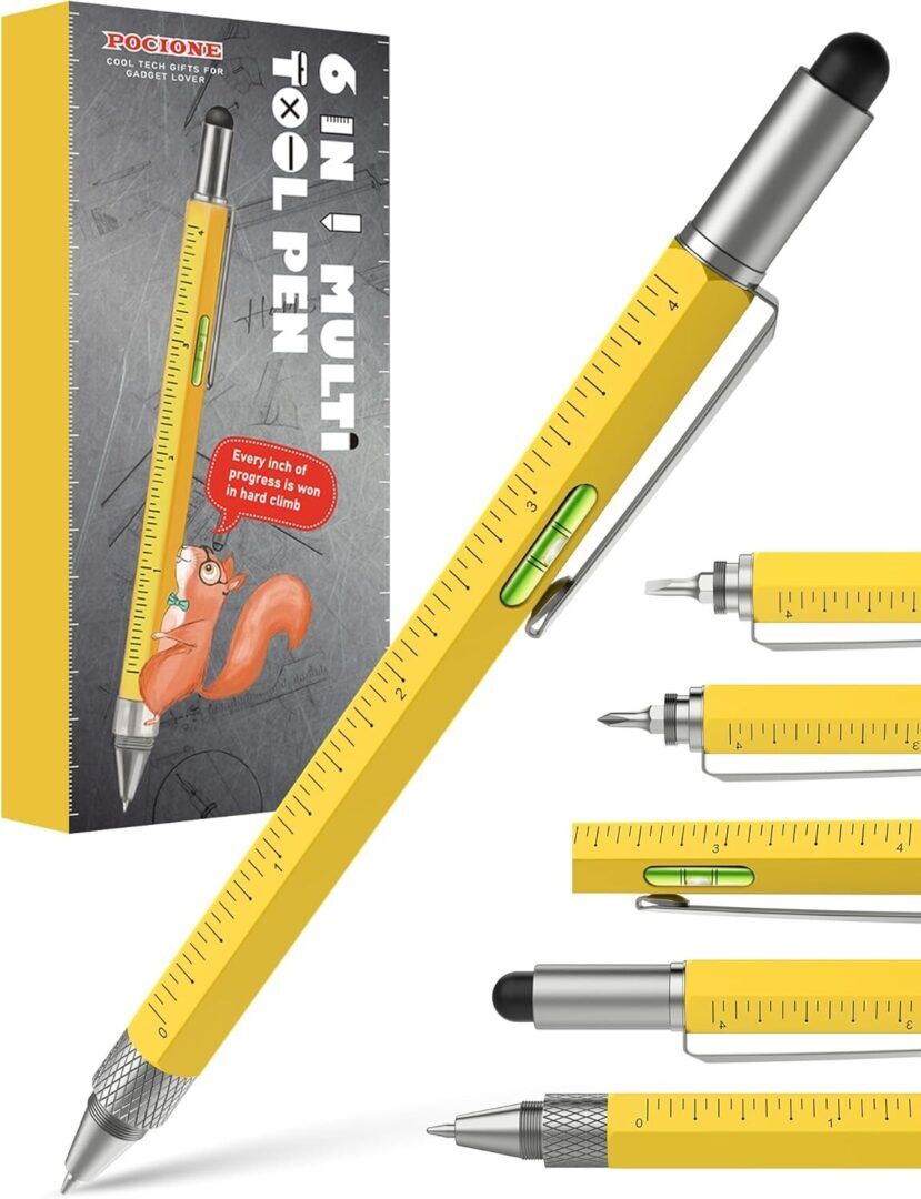 Stocking Stuffers for Men Multitool Pen - Mens Gifts for Christmas Unique White Elephant Gifts for Adults Useful, Birthday Gift Ideas for Dads Grandpas Who Want Nothing, Cool Gadgets EDC Tools for Men - Image 1