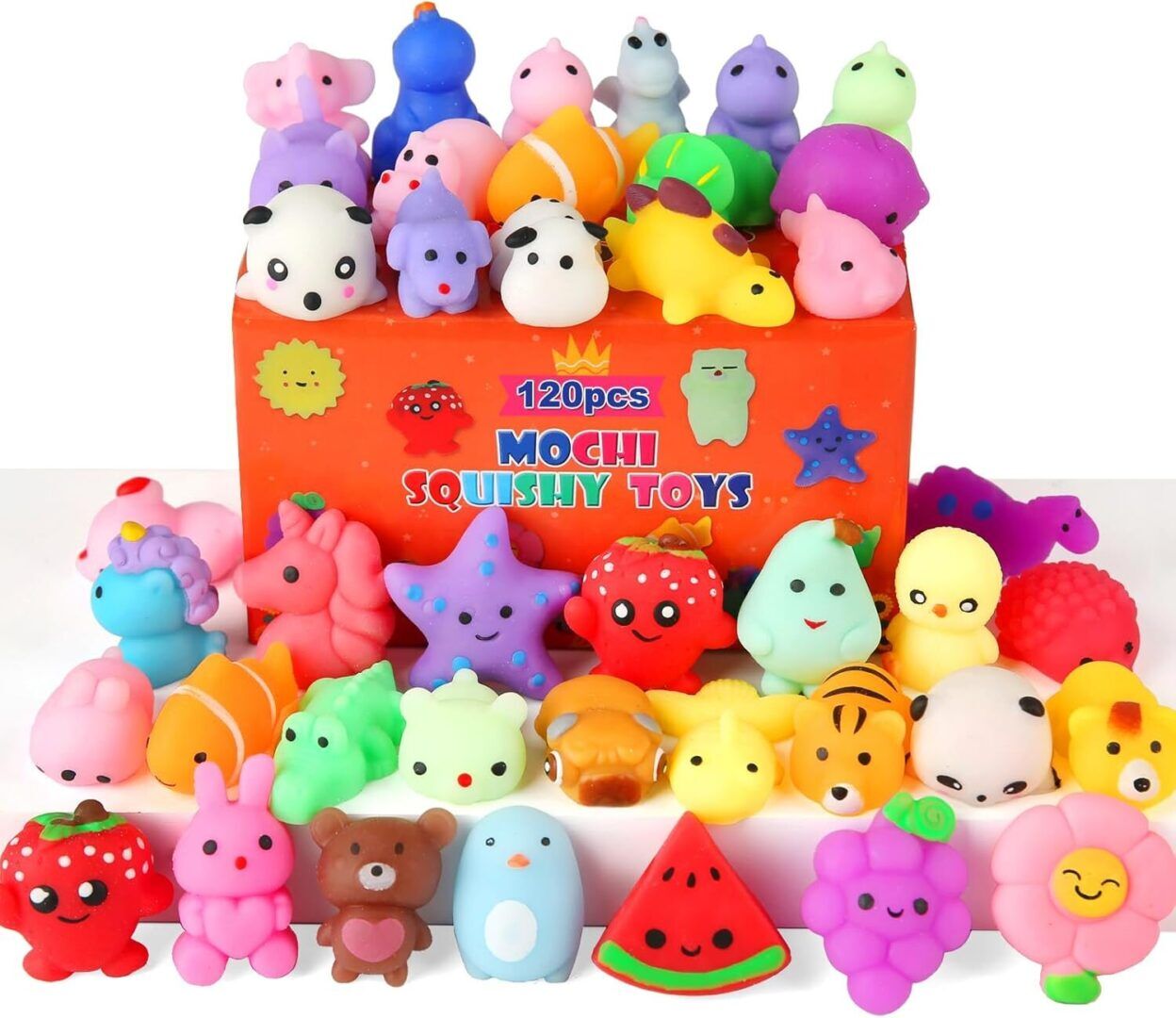 30 Pack Kawaii Squishy Toys - Fun Party Favors for Kids, Mini Animal Stress Relief & Sensory Toys for Birthdays, Xmas, and Goodie Bags! - Image 1