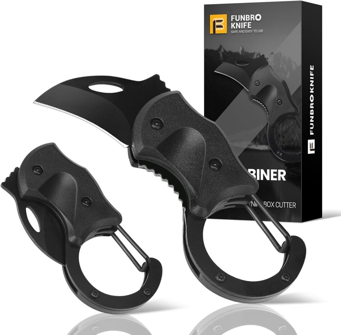 Small Pocket Knife Gift for Men, Keychain Box Cutter with 1.34Inch Blade, Mini Folding Knives EDC Gadgets for Everyday Carry, Stocking Stuffers Gift for Adults Men Him - Image 1