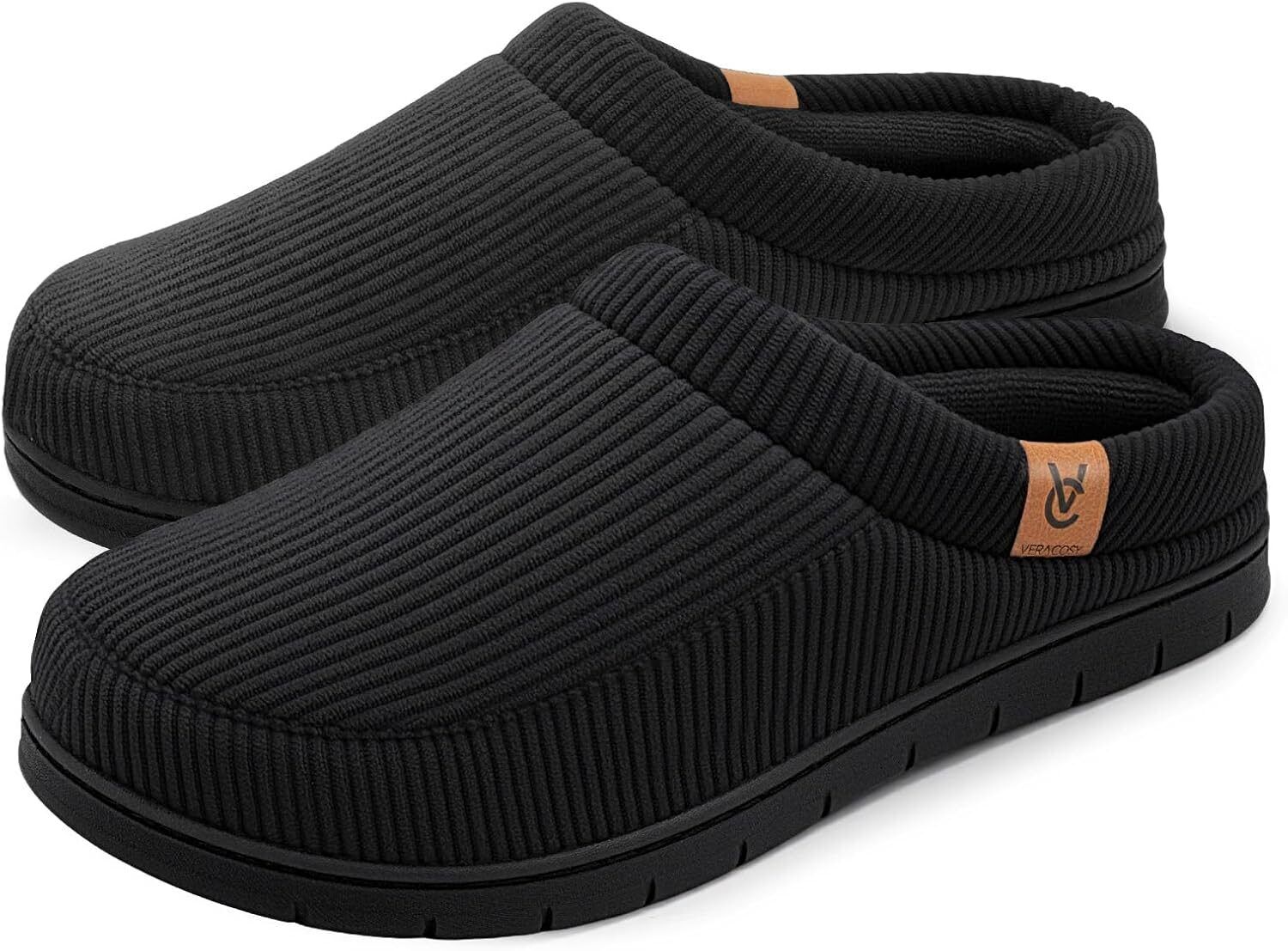 Men'S Moccasin Slippers Comfy Soft Durable Slip-On Indoor Memory Foam House Shoes - Image 1