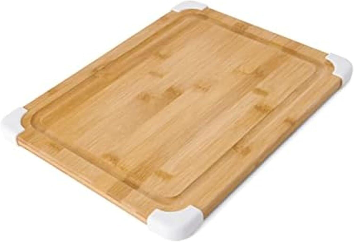 bff0f20f4951422e4945de0f0b58a482.jpg 11x14 Inch Nonslip Bamboo Cutting Board with Juice Groove - Perfect for Effortless Food Prep! - Image 1