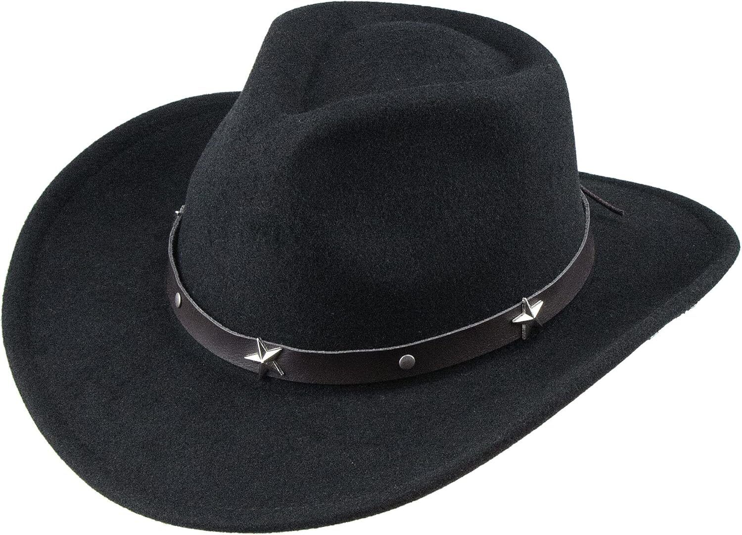 Stylish Western Cowboy Cowgirl Felt Fedora Hat for Kids Ages 3-6 - Image 1