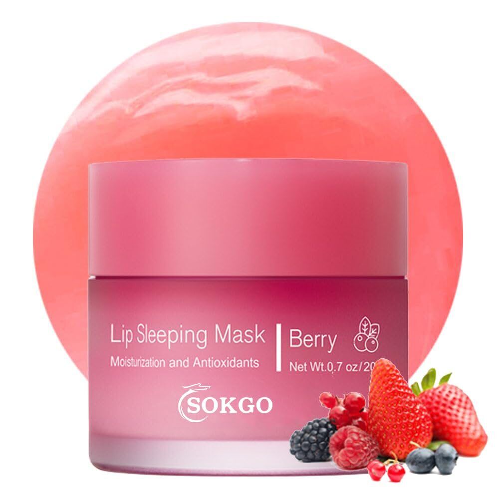 Nourishing Sleeping Lip Mask with Vitamin C - Hydrate, Revitalize, and Enhance Lip Color! - Image 1