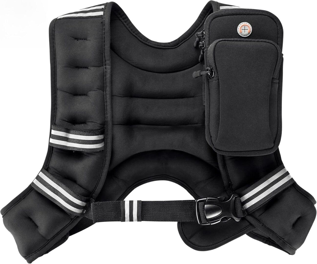 Weighted Vest,6Lb/8Lb/10Lb/12Lb/16Lb/20Lb/25Lb/30Lb Weight Vest with Reflective Stripe, Body Weight Vests for Women, Men, Weight Loss Workout, Strength Training, Running, Walking, Jogging - Image 1