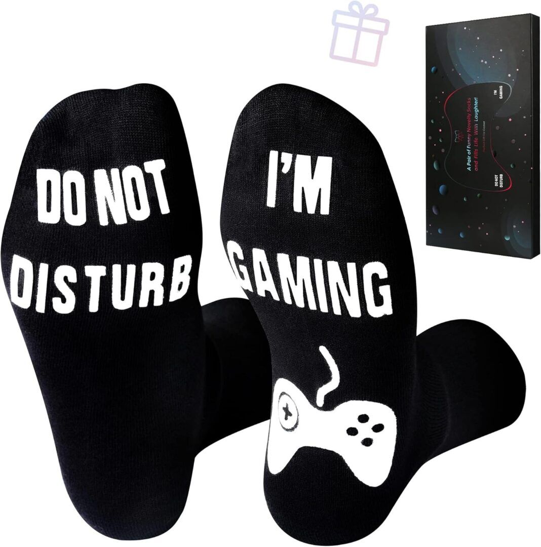 Birthday Gifts for Men,Dad,Golf,Husband,Nana,Gamer,Brother,Christmas Stocking Stuffers for Men,Teen Boys,Funny Socks - Image 1