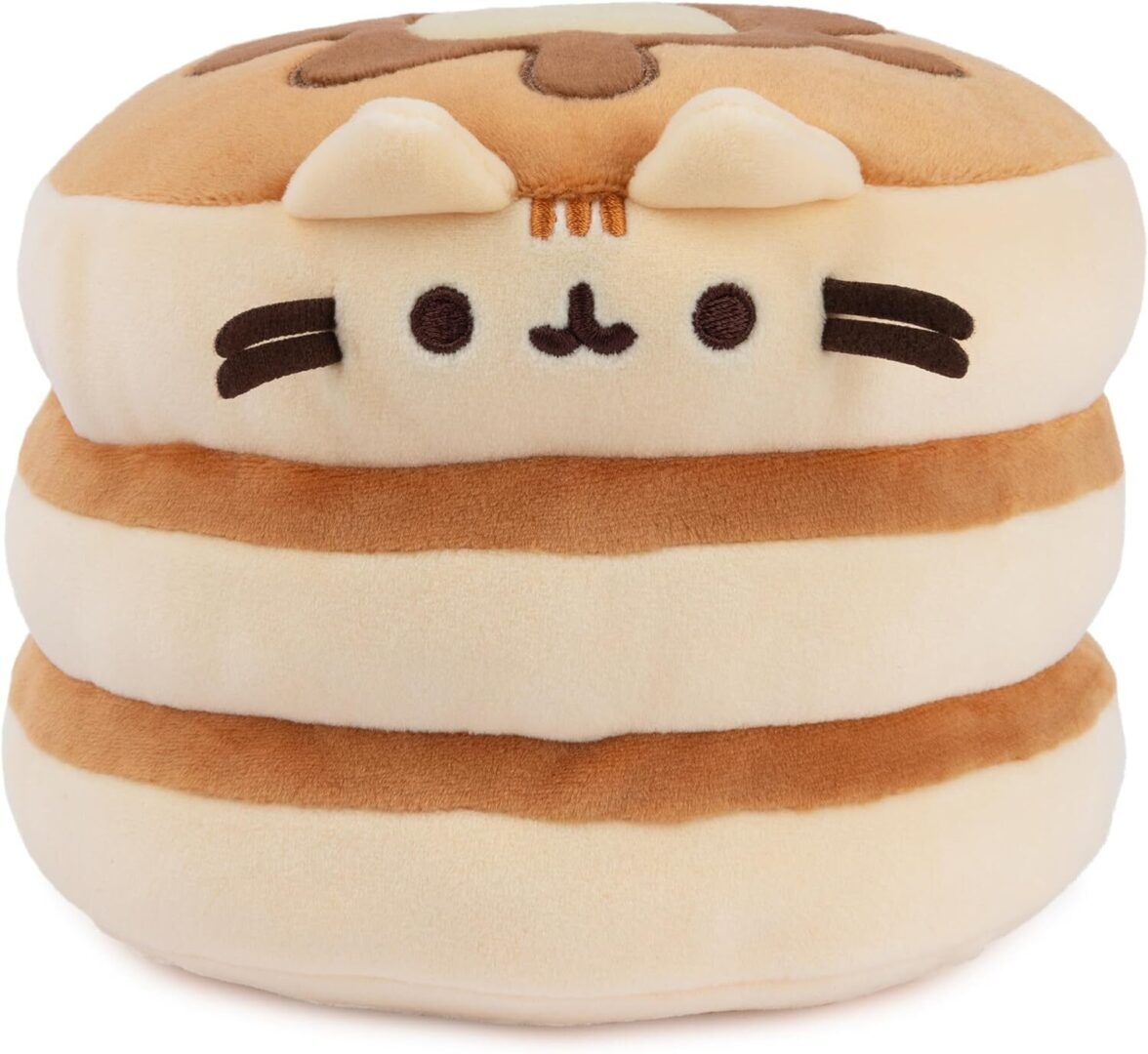 Pusheen the Cat Pancake Squisheen Plush - Adorable Squishy Stuffed Toy for Ages 8+, 6" Brown Delight! - Image 1