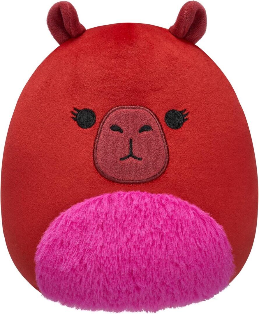 b6822843650dd184e82ea586749d8e55.jpg 8-Inch Marcia the Maroon Capybara - Adorable Official Plush Toy by Jazwares - Image 1
