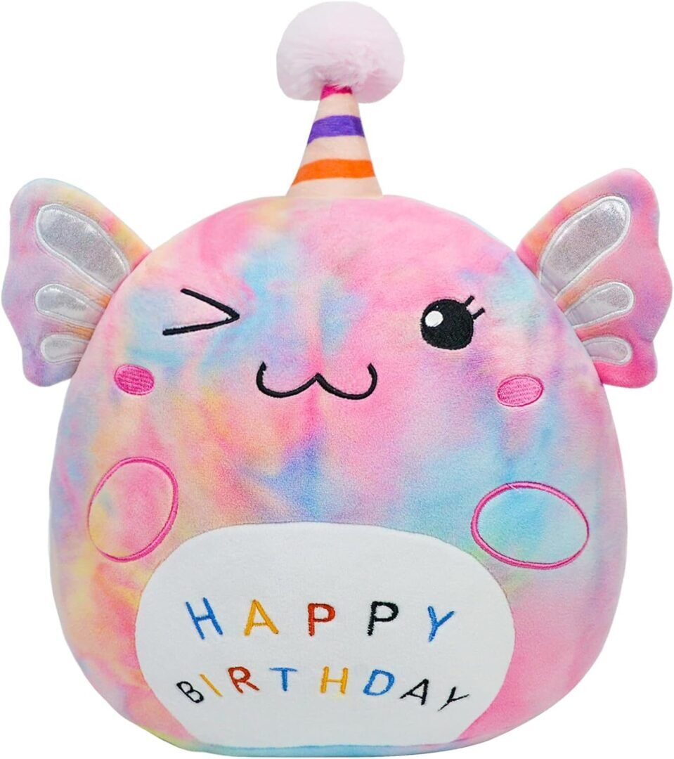 Adorable 12-Inch Axolotl Plush Toy - Cute Unicorn Design, Soft and Colorful Stuffed Animal for Kids, Perfect Birthday Gift and Home Decor! - Image 1