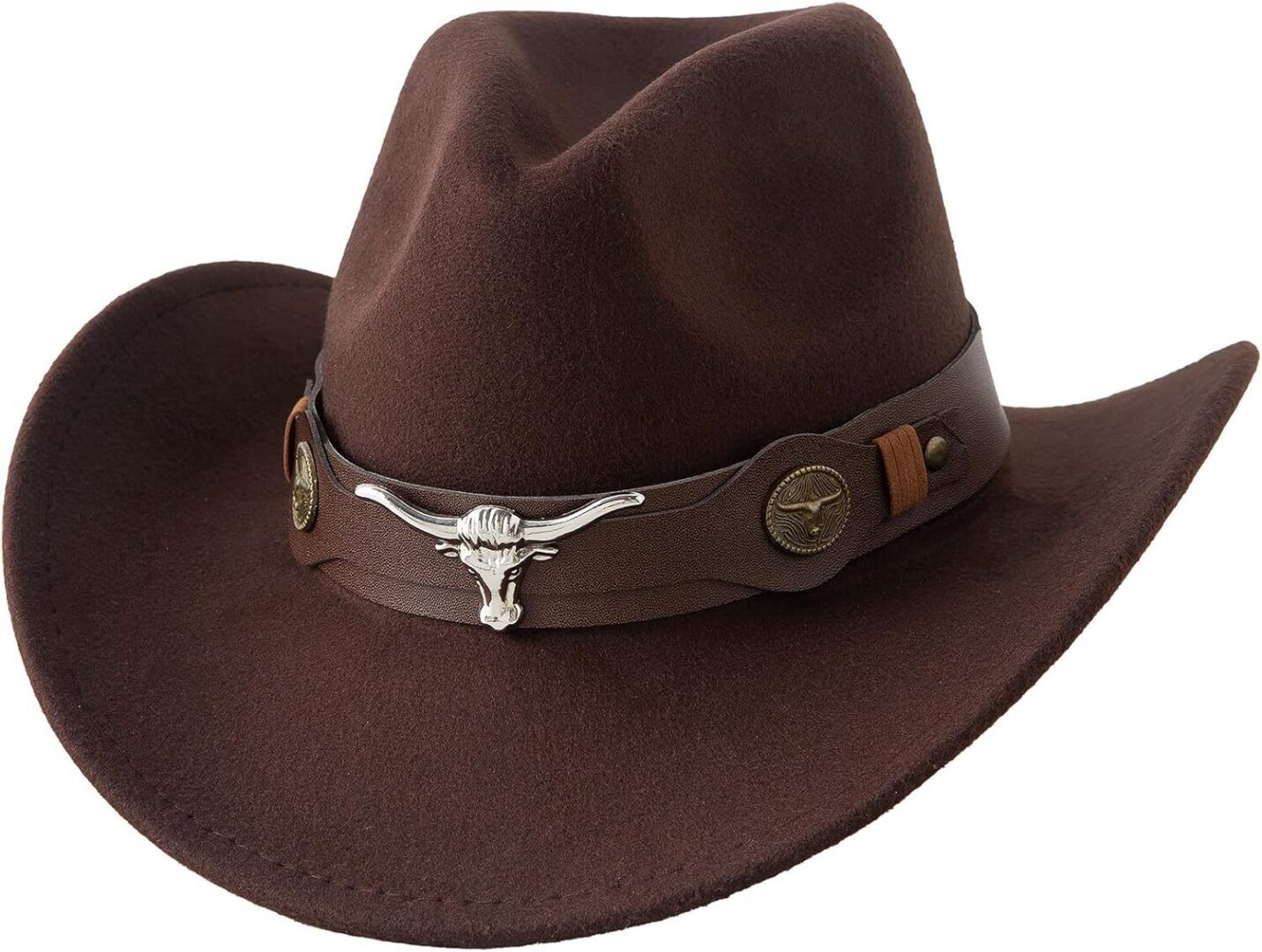 f8c948d7302c7482a6641fe1ce2e7df1-3.jpg Stylish Kids Cowboy Felt Hat - Jazz Fedora with Belt Buckle for Boys & Girls - Image 1